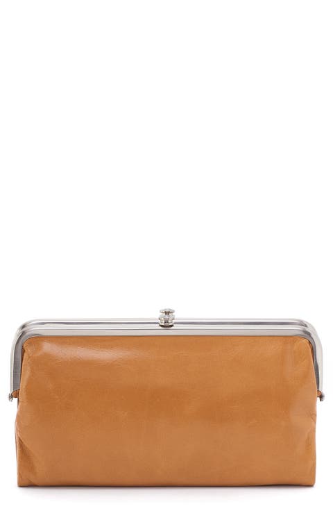 Lauren Leather Double Frame Clutch