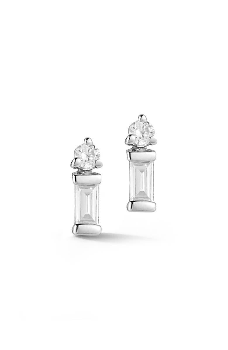 Dana Rebecca Designs Sadia Pearl Mini Diamond Stud Earrings, Main, color,