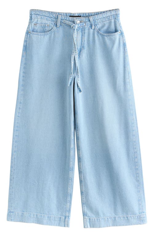 Next Tie Waist Jeans In Blue