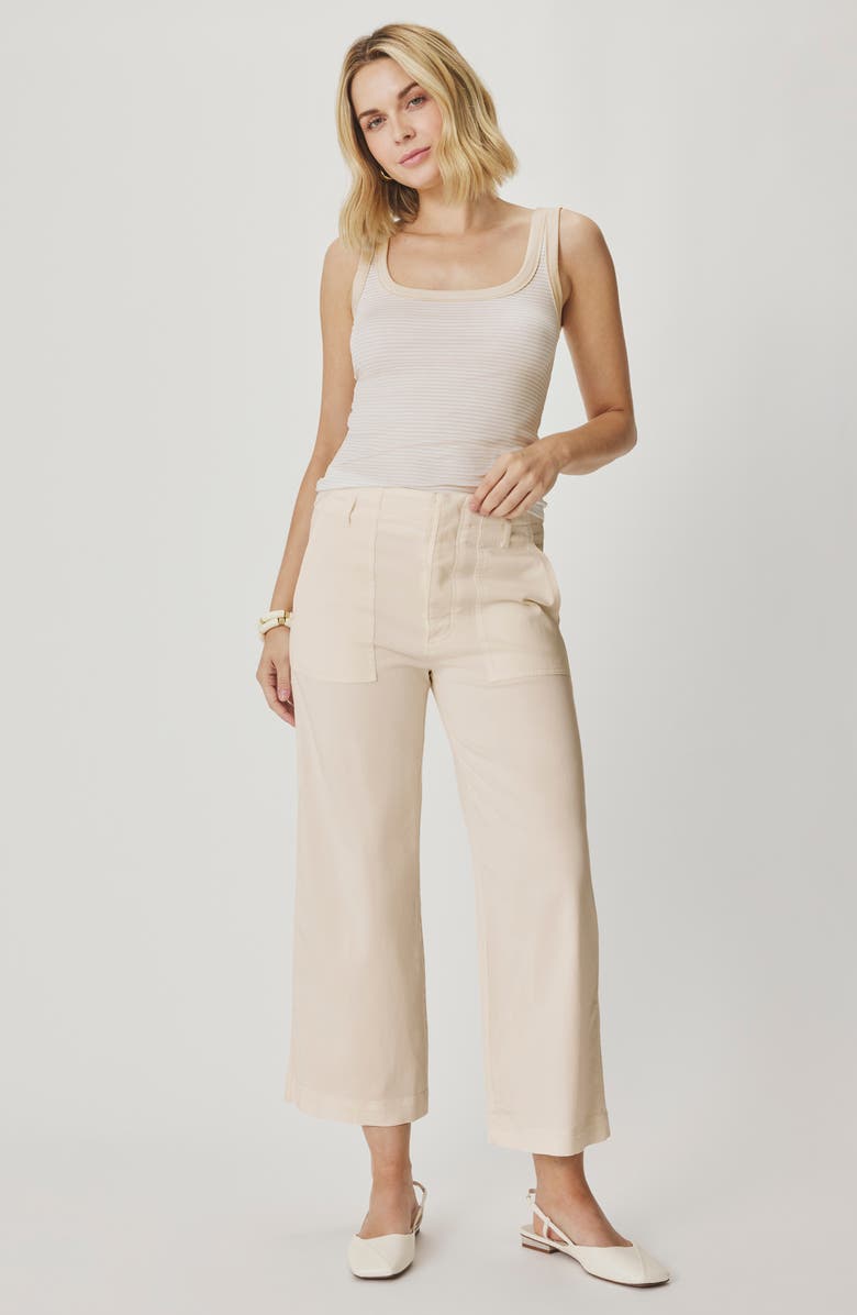 Splendid Chloe Crop Ankle Pants, Alternate, color, Antique Pearl Ivory