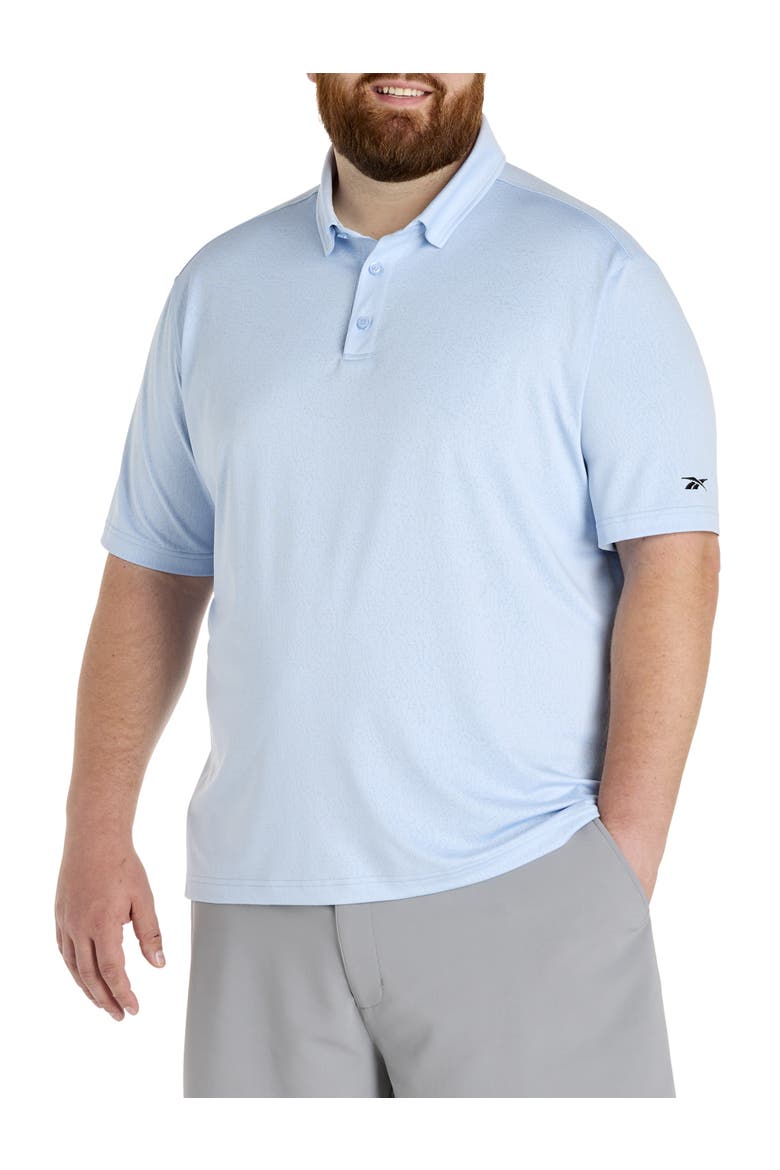 Big & Tall Jacquard Tonal Polo Shirt, Main, color, Y2K BLUE
