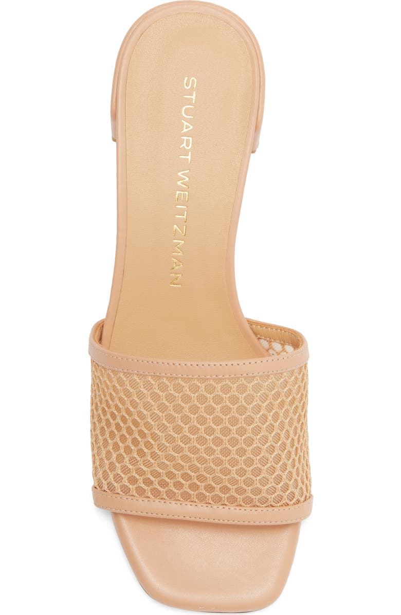 Stuart Weitzman Cayman 35 Block Slide Sandal, Alternate, color, Ginger