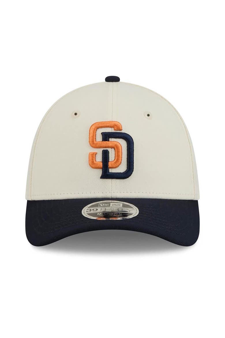 Men's New Era Cream/Obsidian San Diego Padres 2026 City Connect M-Crown 39THIRTY Flex Hat, Alternate, color, Cream