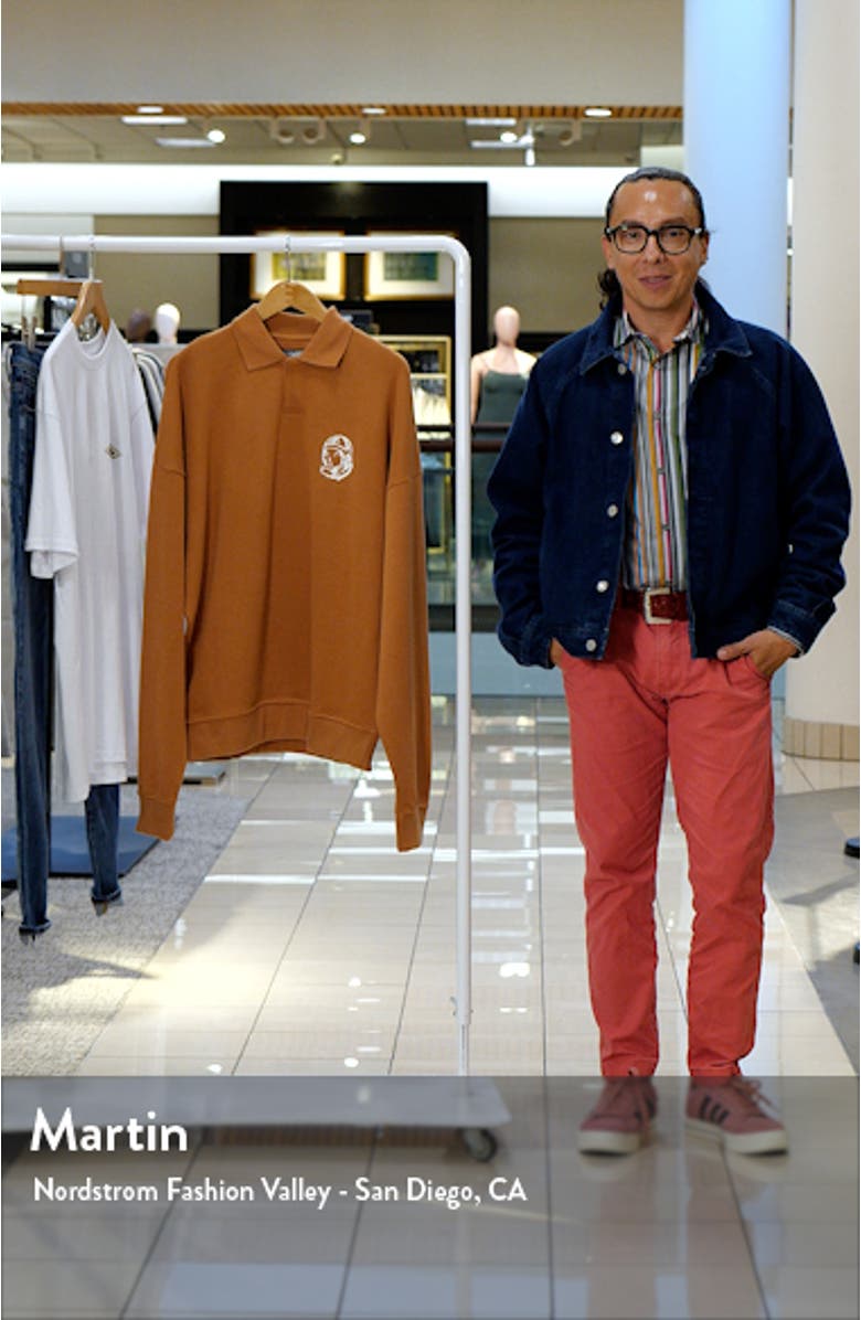 Paradox Cotton Graphic Polo Sweatshirt, sales video thumbnail