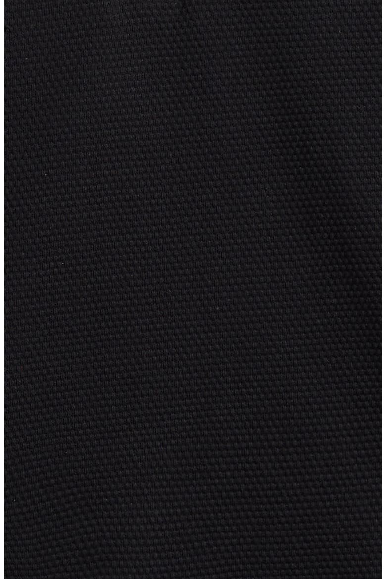 Kids' Long Sleeve Quarter Zip Polo, Alternate, color, BLACK