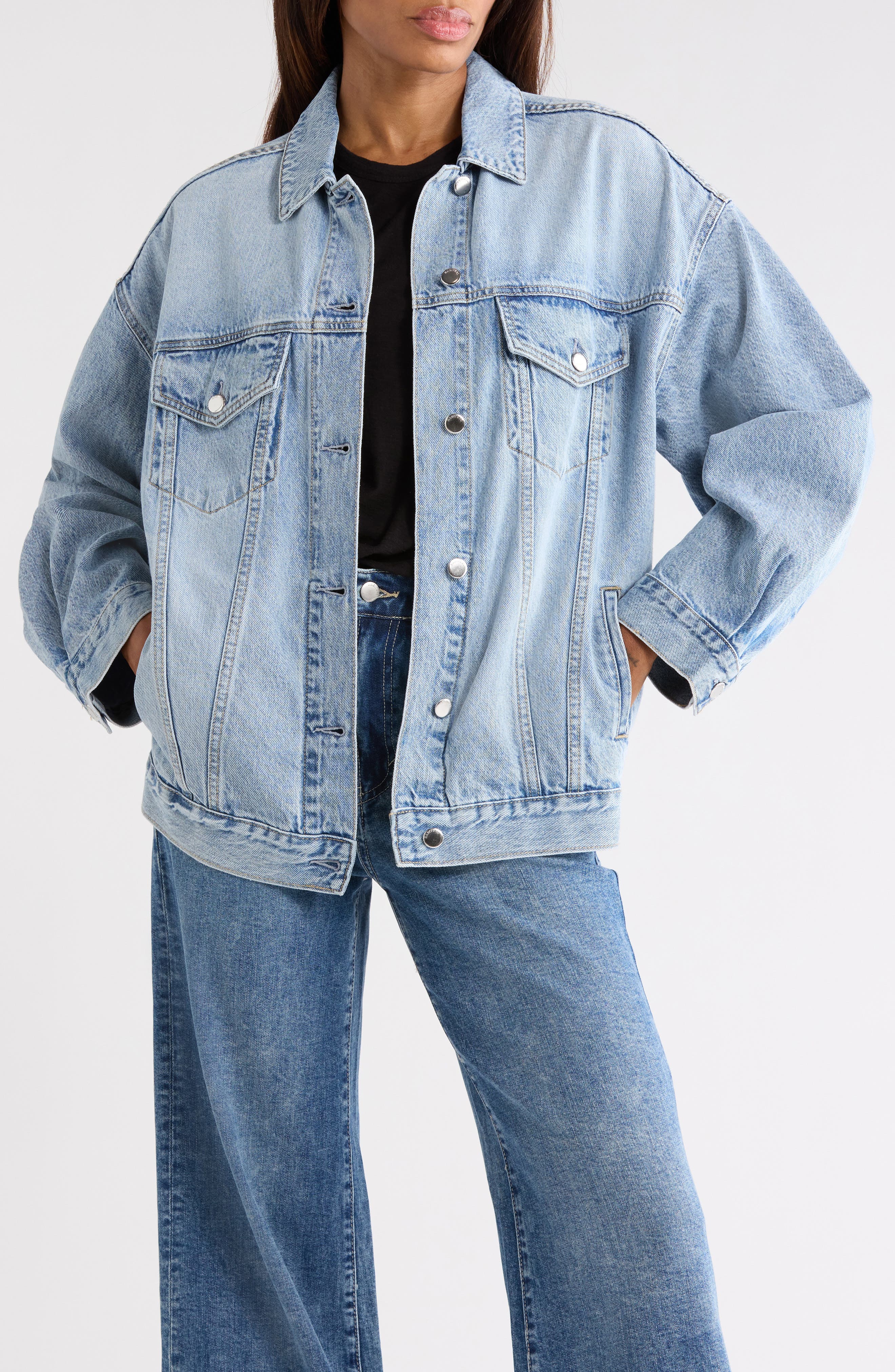 Habitual Rachele Boyfriend Denim Trucker Jacket