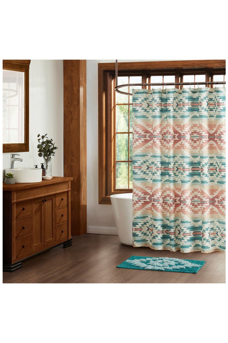 Pagosa Springs Shower Curtain, Alternate, color, GREEN