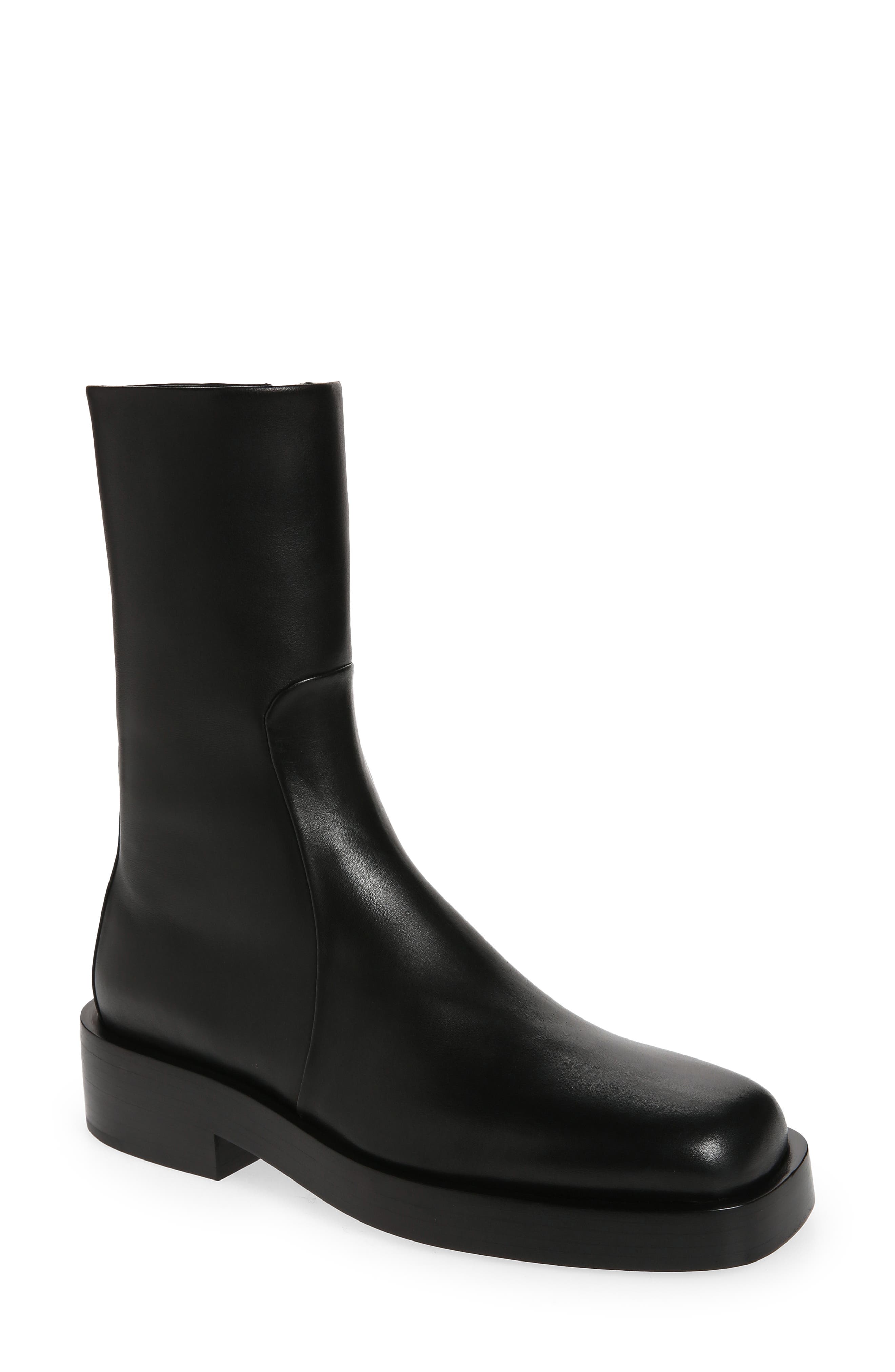 Jil Sander Square Toe Boot, Main, color, 