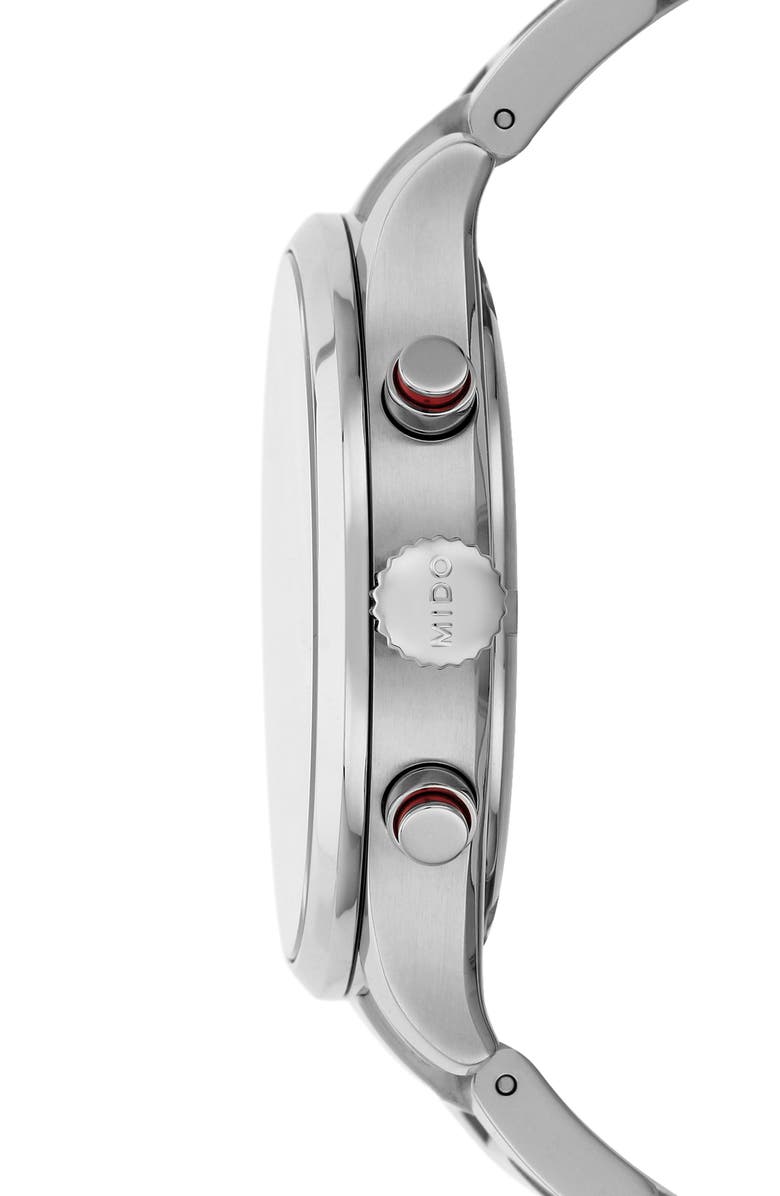 MIDO Multifort Chronograph Bracelet Watch, 42mm, Alternate, color, 