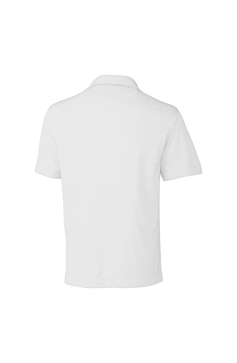 Cutter & Buck Men's Cutter & Buck White Chicago Bears Throwback Logo DryTec Genre Textured Solid Polo, Alternate, color, 