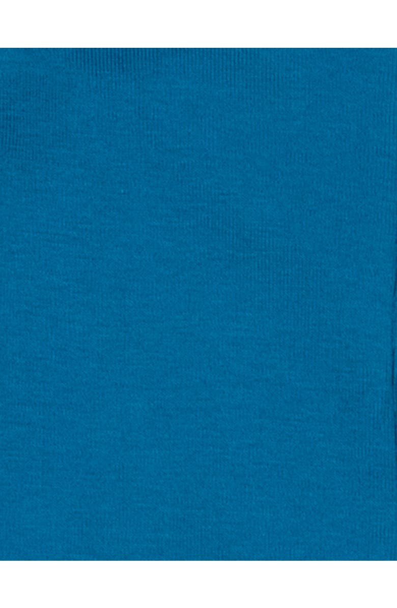 Leveret Footed Solid Cotton Matching Family Pajamas, Alternate, color, Teal