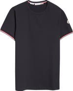 Moncler Tipped Cotton Stretch Jersey T-Shirt