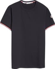 Moncler Tipped Cotton Stretch Jersey T-Shirt