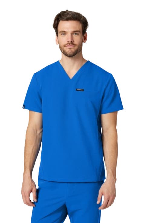 Platt Men's 3-Pocket Classic V-Neck Scrub Top
