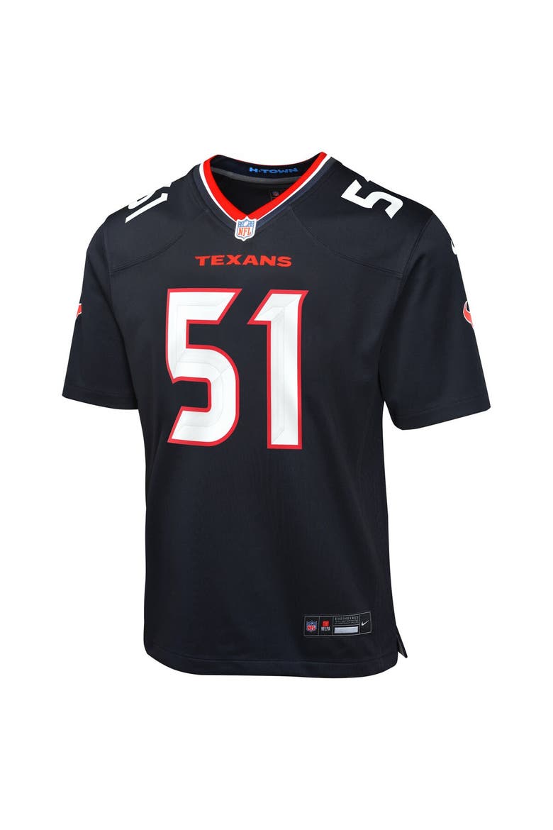 Youth Nike Will Anderson Jr. Navy Houston Texans Game Jersey, Alternate, color, Navy