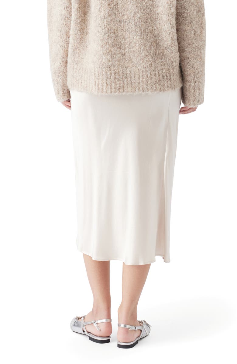 Ripe Maternity Crystal Satin Skirt, Alternate, color, Oyster