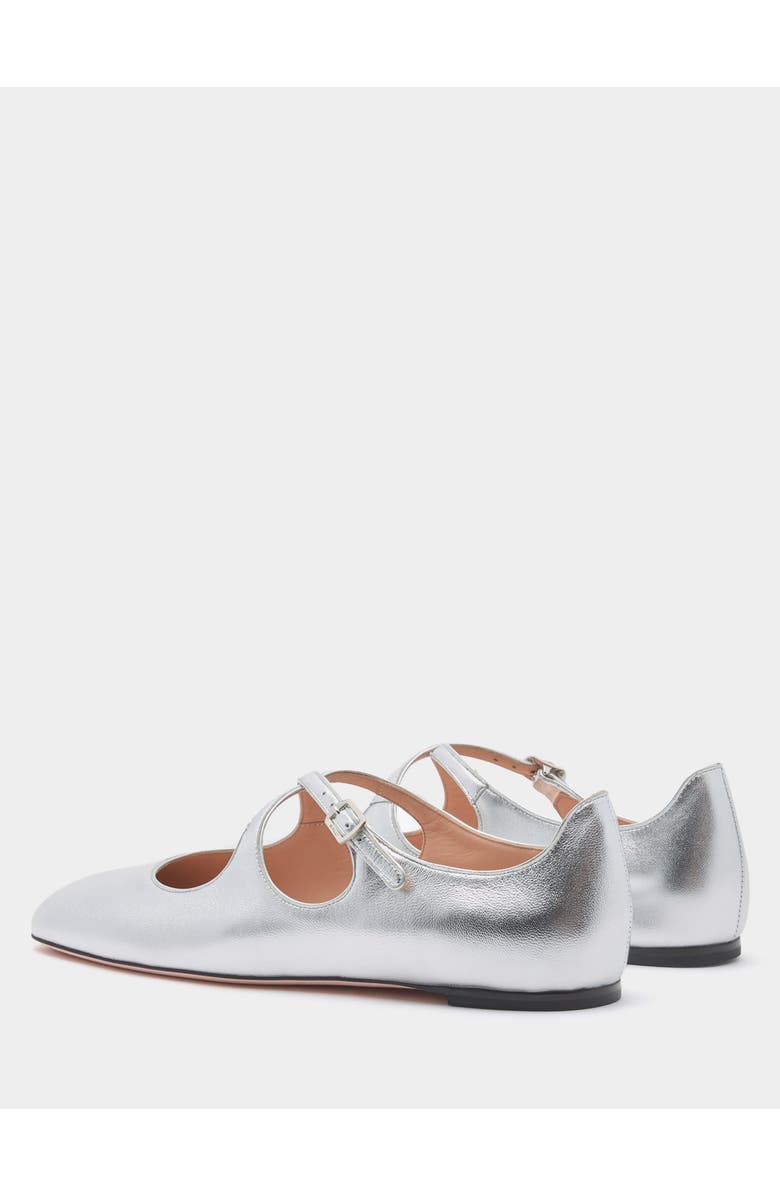 Bally rina Flat in Sheep Leather, Alternate, color, Silver