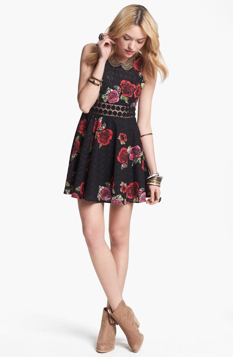 Free People Floral Print Dress, Main, color, 