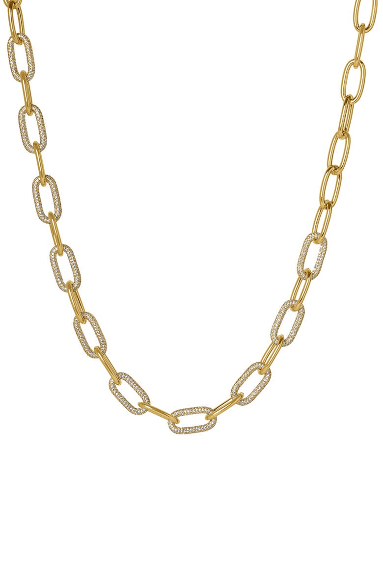 Dean Davidson Solene Pavé Statement Link Necklace, Main, color,