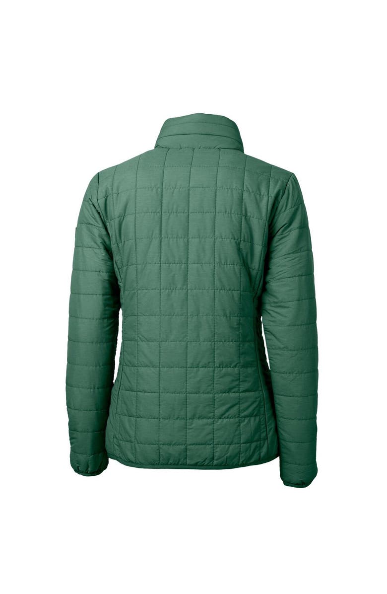 Cutter & Buck Women's Cutter & Buck Heather Green Portland State Vikings Vault Rainier PrimaLoft Eco Insulated Full-Zip Puffer Jacket, Alternate, color, 