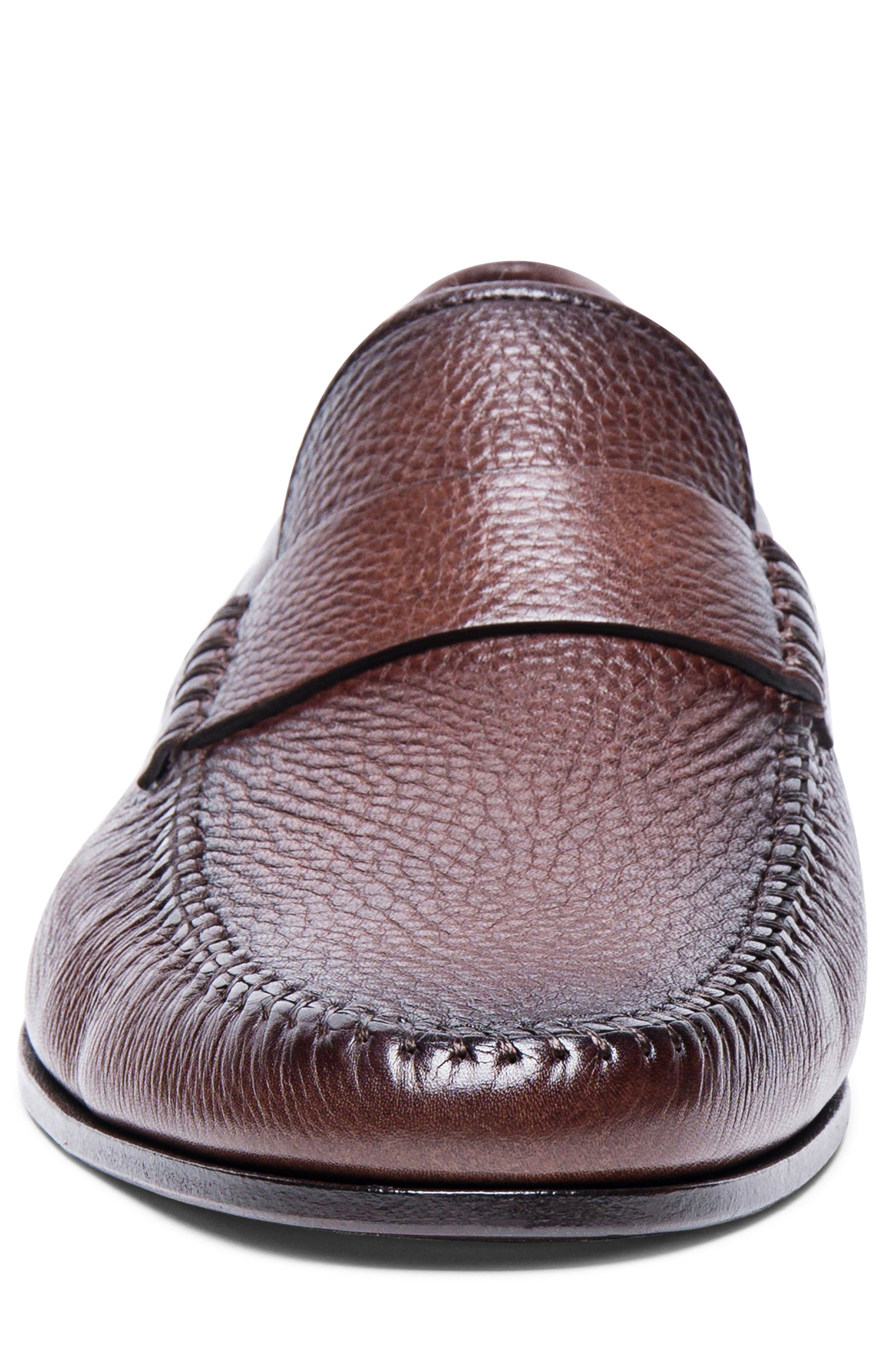Santoni Paine Loafer, Alternate, color, Dark Brown-T50