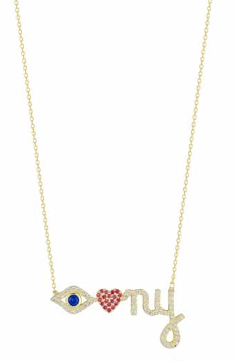Eye Heart NY Pendant Necklace