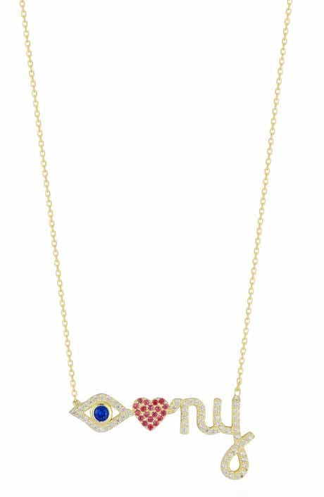 Eye Heart NY Pendant Necklace