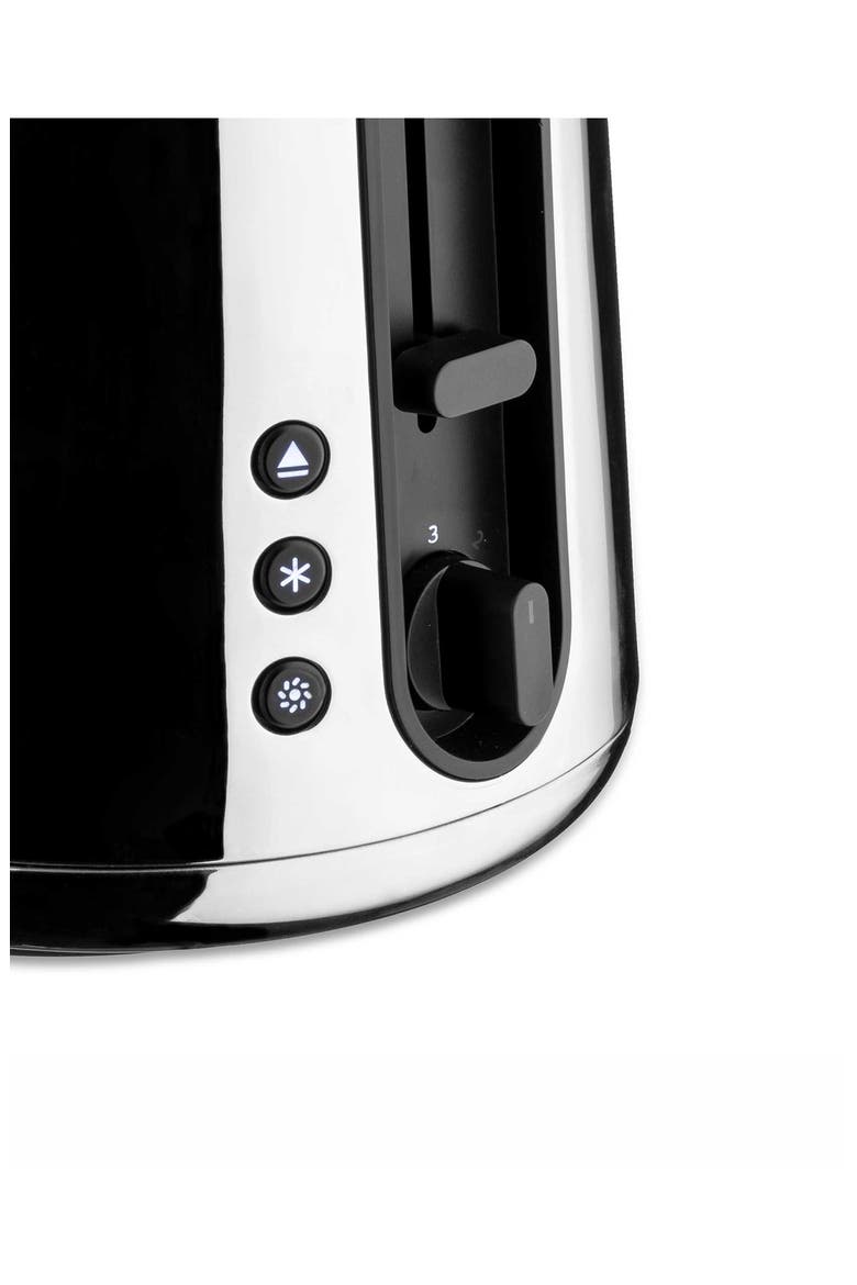 Toru Toaster, Alternate, color, POLISHED STAINLESS STEEL-BLACK