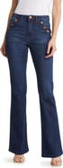 Wit & Wisdom Button Trim Flare Jeans
