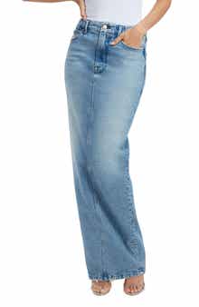 Good American Denim Maxi Skirt