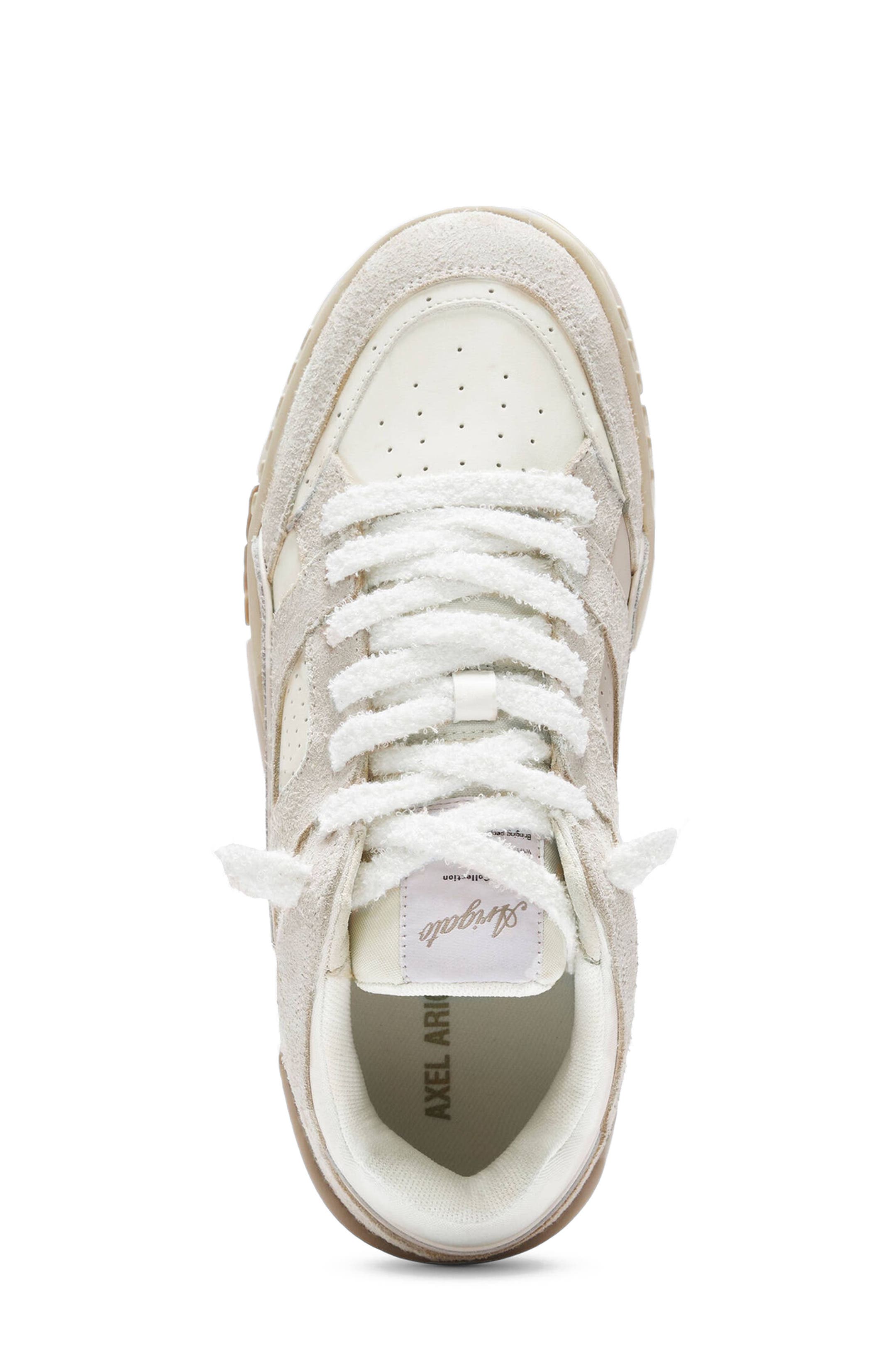 Axel Arigato Area Lo Fluffy Sneaker - Women's, Alternate, color, Beige/Beige