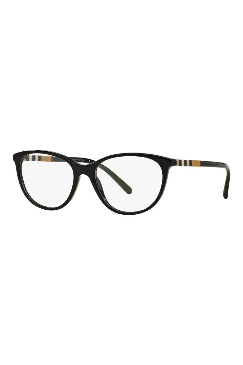 52mm Square Optical Glasses, Alternate, color, BLACK