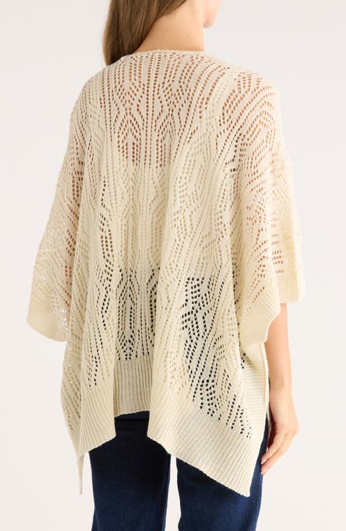 Bcbg Open Knit Topper In White