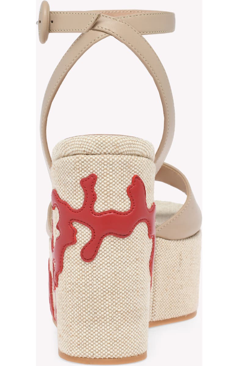 Gianvito Rossi Malia Sandals, Alternate, color, Beige Fabric And Nappa