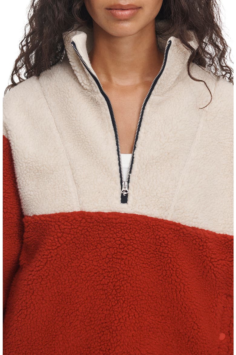 Charly Zip Pullover, Alternate, color, RED MULTI