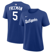 Nike Women's Nike Freddie Freeman Royal Los Angeles Dodgers Name & Number T-Shirt