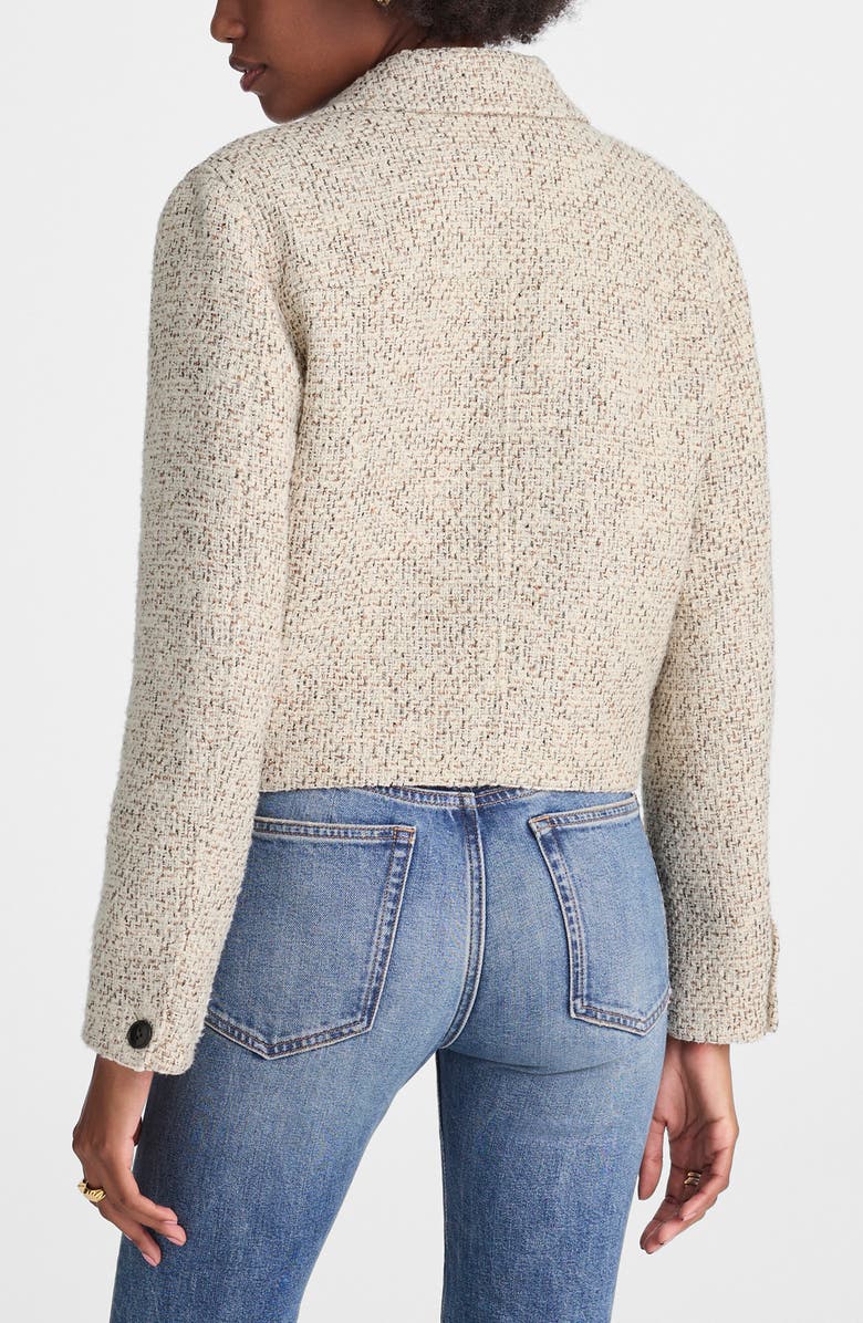 Madewell Tweed Lady Jacket, Alternate, color, Ivory Brown