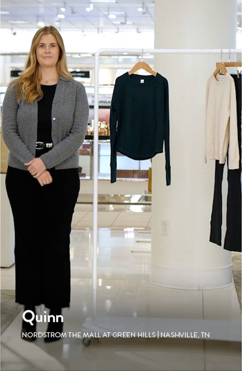 Zen Long Sleeve Waffle Knit T-Shirt, sales video thumbnail