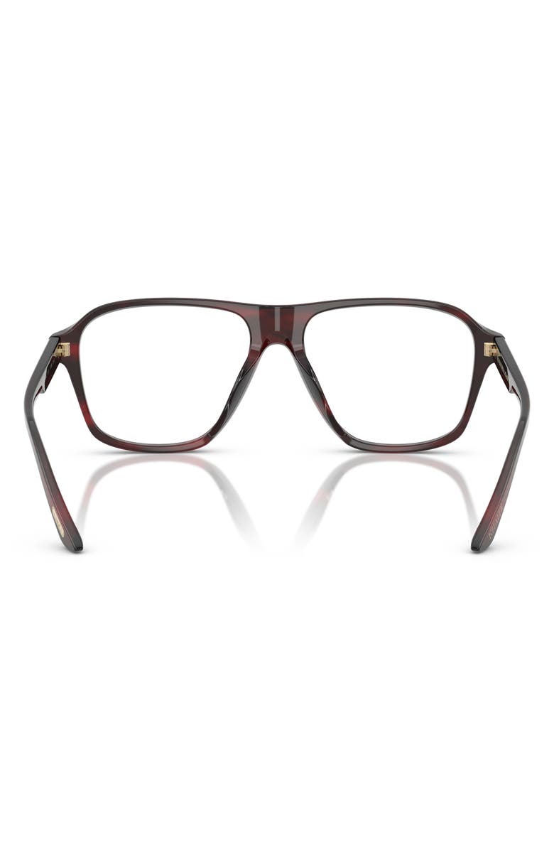 Oliver Peoples 56mm Pilot Optical Glasses, Alternate, color, Bordeaux Bark/ Demo Lens