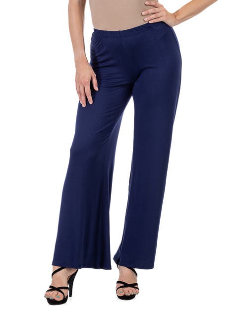 Comfortable Solid Color Palazzo Pants