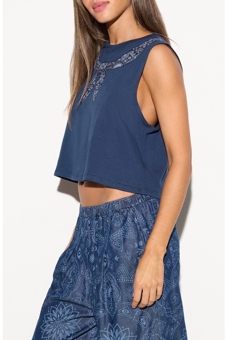 Mandala Wrap Spirit Tank, Alternate, color, INDIGO