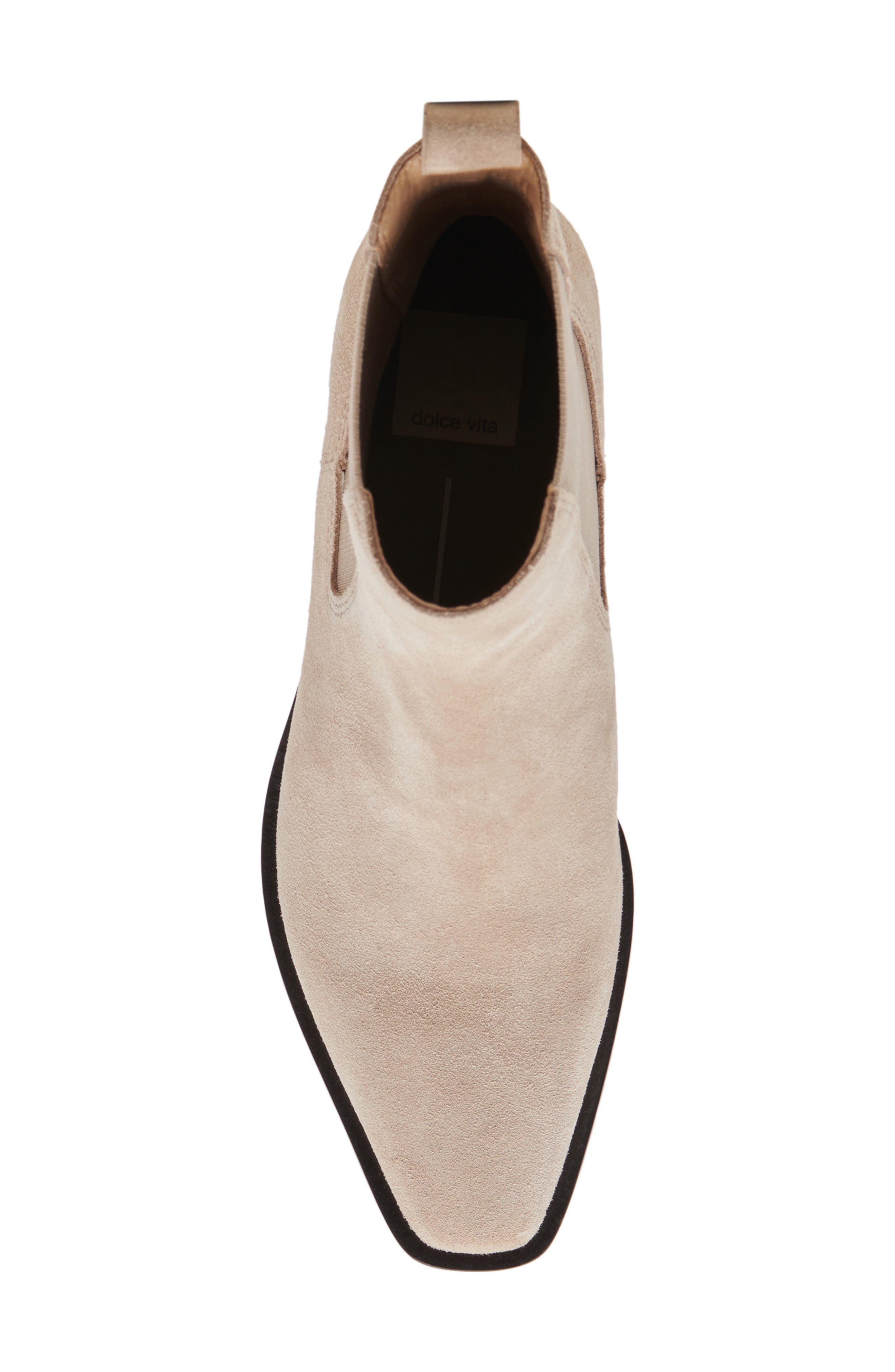 Dolce Vita Foster Chelsea Boot, Alternate, color, Taupe Suede