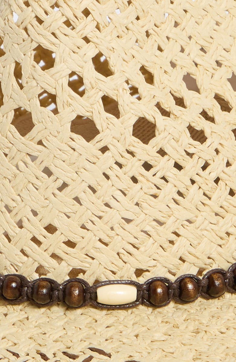 BP. Beaded Detail Straw Cowboy Hat, Alternate, color, Natural