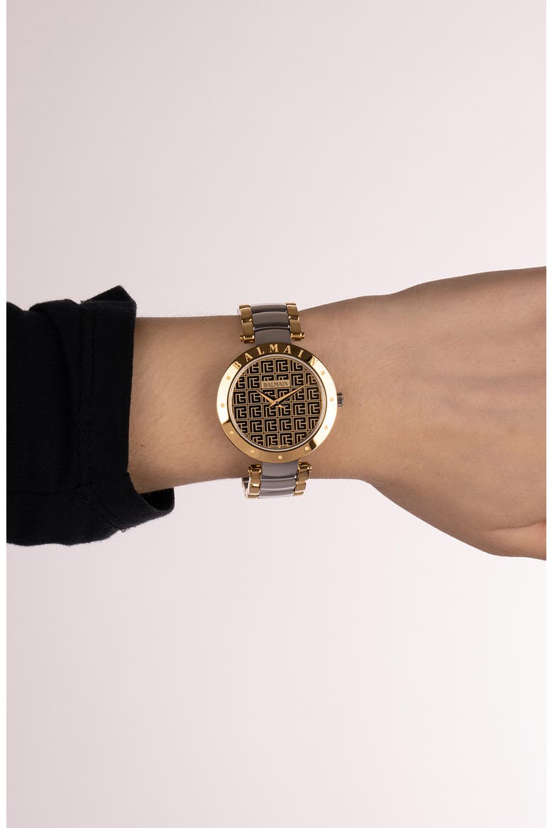 Bijou Two-Tone Bracelet Watch, 33mm, Alternate, color, BICOLOR