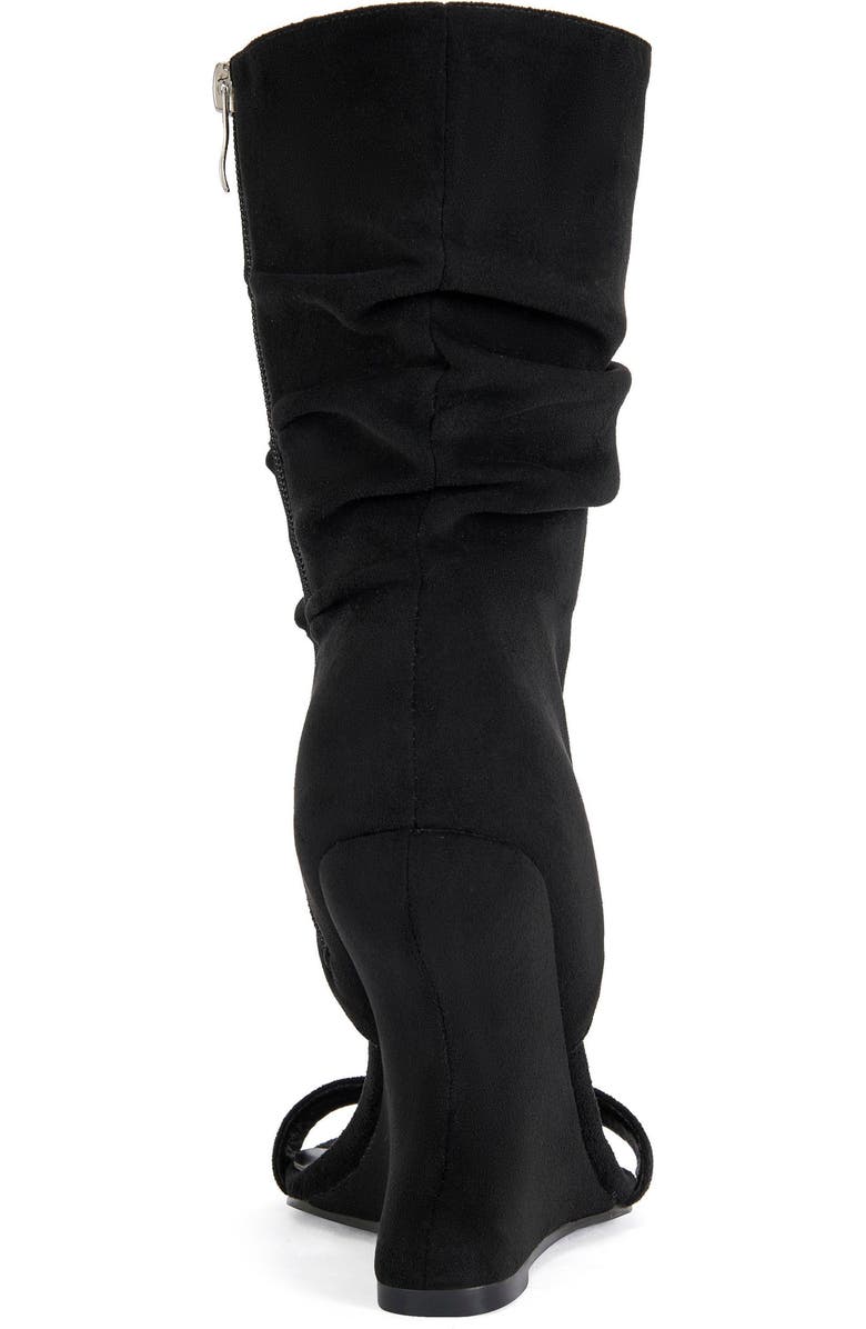 AZALEA WANG Kyvelisa Wedge Sandal, Alternate, color, Black