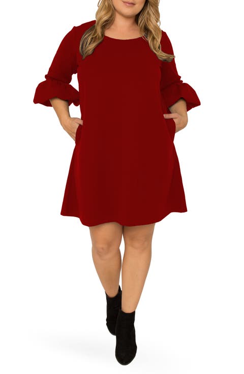 Stella Crepe Knit Dress (Plus Size)