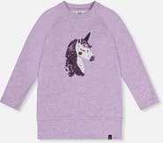 Deux par Deux Brushed Jersey Sequin Unicorn Tunic