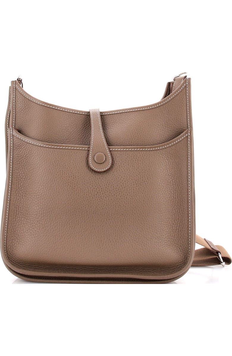 Pre-Owned Hermes Evelyne Bag Gen III Clemence PM, Alternate, color, Etoupe
