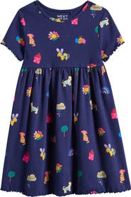 NEXT Kids' Print Rib Knit Dress