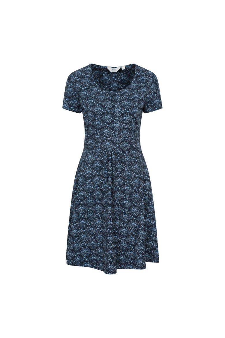 Orchid Floral UV Protection Dress, Main, color, Navy